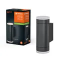 LEDVANCE ENDURA CLASSIC IVE W Außenleuchte, Wandleuchte, GU10, dunkelgrau, Aluminium, einfache Installation, Diffusor aus Glas oder PMMA, IP65 Schutzklasse, indirekte Beleuchtung