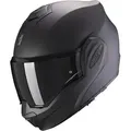Scorpion Exo Motorradhelm Exo-Tech Evo Solid Klapphelm, vorbereitet für Kommunikationssystem,integriertes Sonnenvisier schwarz XXXL (64/65)