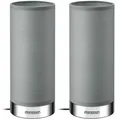DeubaXXL DE Tischlampe Poppy 2er-Set Grau Dimmbar 109333