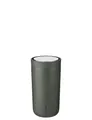 Stelton To-Go Click - Thermobecher, doppelwandige Isolierflasche - Rostfreier, auslaufsicherer Kaffeebecher/Teebecher mit Smart-Click-Deckel - Heiße & kalte Getränke - 0,2 Liter, Dark Forest