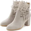 LASCANA High-Heel-Stiefelette Sommerstiefelette grau Größe 43