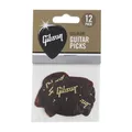 GIBSON Tortoise Picks Thin ❘ Plektren ❘ Zelluloid ❘ 12er Pack