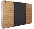 Wimex Schwebetürenschrank Malmö, Kleiderschrank wahlweise mit oder ohne Spiegel Kleiderschrank im Industrial Design, 225 oder 270cm breit