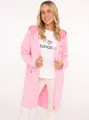 Zwillingsherz Jerseymantel "Hope Love Luck" mit langem Reißverschluß und Seitentaschen