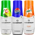NEU Sodastream Sirup Set Pepsi 7UP Mirinda 3x440ml Getränkesirup Konzentrat
