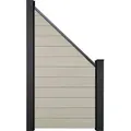 Abschlusselement GroJa Flex Stecksystem ohne Pfosten 90x180/90 sand