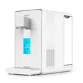BEM LINA Wasserfilter und Wasserstoff-Ionisator für Trinkwasser mit Wassertank, Wasserspender, RO, Umkehrosmose, Hydrogen, Elektrolyse, Tischausführung, Temperatureinstellung 10-100°C