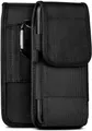 moex Agility Case für Telekom T Phone 2 Hülle mit Gürtelschlaufe, Handy Gürteltasche Outdoor Handyhülle, Nylon Gürtel Handytasche, robuste Schutzhülle mit Karabiner, Schwarz