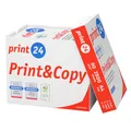 print24 Druckerpapier Kopierpapier 2500 Blatt 5 x 500 A4 80g Premium Hochweiß CIE 160 Testsieger PEFC Umweltzertifikat