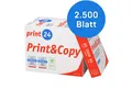 print24 Druckerpapier Kopierpapier 2500 Blatt A4 80g Premium Weiß PEFC zertifiziert