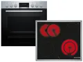 Bosch HND411LS67 Set Einbauherd HEB513BS3 + Glaskeramikkochfeld NKN645GA2E