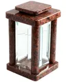 KOKA Dekoobjekt Grab-Lampe Granit Vanga Friedhofs-Laterne, (1 St), Grab-Licht, eckig, modern, hochwertig, mit Glastür, witterungsbeständig und robust
