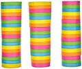 Boland 42026 - Luftschlangen Regenbogen, 3 Stück, Länge je 400 cm, Mehrfarbig, Bunt, Karneval, Geburtstag, Dekoration, Disco, Kindergeburtstag, Kindergarten, Gartenparty, Mottoparty
