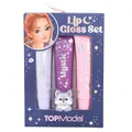 Depesche 13813 TOPModel - Lipgloss Set Beauty and Me, 3 glänzende Lipglosse, in Pink- und Rosatönen, mit unterschiedlich fruchtigen Düften