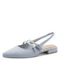 Marco Tozzi Damen Pumps weiches Feel Me Fußbett weiches Innenfutter Vegan Vegan, blau (LT.Blue), 40 EU