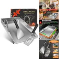 Grillplatte Plancha 4mm Edelstahl 40x30cm mit Griffen