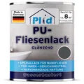 Fliesenlack 0,75l Anthrazitgrau glänzend, für ca. 8m² / Fliesenfarbe Lack Küche