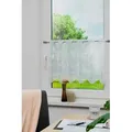 Stickereien Plauen Panneaux Monika (1 St), Stangendurchzug, halbtransparent, Voile beige|weiß 128 cm x 35 cm