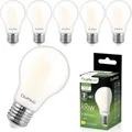 Lumiled LED Leuchtmittel E27 A60 11W ersetzt 100W 1521lm 4000K Neutralweiß 230V 360° Abstrahlwinkel Filamentstil Milchglas Nicht Dimmbar Classic Tropfenform Lichtquelle Energiesparlampe 6er Pack