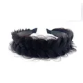 Hairband Braided Hairpiece Messy Wide 2 Strands Fluffy Braids Wig with Tooth ...
