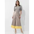 Alba Moda Culotte Hose braun|gelb 36