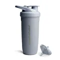 Smartshake Reforce Edelstahl-Protein-Shakerflasche 900 ml | 30 oz - Auslaufsicherer Schraubverschluss - BPA-frei - Unisex - Grau