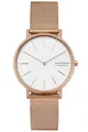 Skagen Damenuhr Signatur, Zweizeiger Uhrwerk, 38mm Rose Gold Edelstahlgehäuse mit Edelstahl Mesh Armband, SKW2784