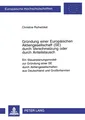 Gründung einer Europäischen Aktiengesellschaft (SE) durch Verschmelzung oder dur