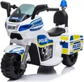 Kinder Elektro-Motorrad Polizei TR1912 | 6V | Sound & Licht | Weiß