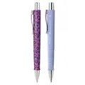 Faber-Castell 205294 - Kugelschreiber Poly Ball, Leo Nightshade und pale iris, 2 Stück, mit auswechselbarer XB Mine, dokumentenecht