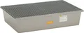 Cemo Auffangwanne 220 l, B x H x T: 128 x 29 x 85 cm, GFK (glasfaserverstärkter Kunststoff), mit verzinktem Stahlgitterrost, mit Zulassung, 6875 000000000001054218