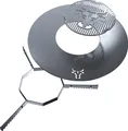Grillring 55 cm + Grilleinsatz ø 20cm + Auflageleiste | Rund | Stahl | Plancha, Größe:55er Grillring + Grilleinsatz + Auflageleiste