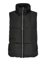 JdY Damen Jdynewerica Short Waistcoat Otw Noos Weste, Black/Detail:SILVER ZIPPER, M EU