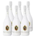 Fürst von Metternich Sekt (6 x 0,75 l) – Elegante weiße Flasche, aromatisches Bouquet mit Birne, Melone und Mirabelle, fein ausbalanciert, hochwertiger Chardonnay-Cuvée aus Rheingau