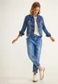 STREET ONE Jackenblazer Jeansjacke in Blau