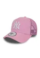 New Era Baseball Cap New York Yankees MLB League Essential Rosa Verstellbare A-Frame Trucke (1-St)