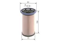 Bosch 1 457 070 014 Kraftstofffilter für AUDI CUPRA FORD SEAT SKODA VW