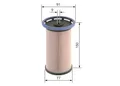 Kraftstofffilter BOSCH 1 457 070 014 Filtereinsatz für VW SKODA SEAT AUDI A3 TT