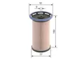 BOSCH Kraftstofffilter 1 457 070 014 für VW SEAT SKODA AUDI
