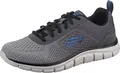 Skechers Herren Track Ripkent Sneaker, Charcoal Mesh Black Trim, 48.5 EU