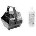 Eurolite Set B-100 Seifenblasenmaschine schwarz DMX + Seifenblasenfluid 1l (Seifenblasenmaschine) (20000252)