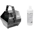 EUROLITE Set B-100 Seifenblasenmaschine schwarz DMX + Seifenblasenfluid 1l