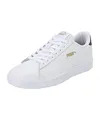 PUMA Unisex Puma Smash v2 L Low-Top, Puma White-Puma White-Peacoat-Puma Team Gold, 42 EU
