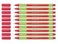 10 x Schneider Fineliner Filzstift Line-Up 0,4mm metallgefasste Spitze rot
