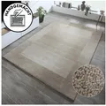 THEKO Wollteppich Gabbeh Super, Handweb, auch als Läufer erhältlich, reine Wolle, rechteckig, Höhe: 9 mm, Schlafzimmer, Wohnzimmer, Esszimmer, auch als Bettumrandung beige 120 cm x 180 cm x 9 mm