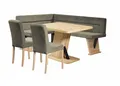 Home affaire Eckbankgruppe Laros Sitzgruppe, Eckbank, Stühle, Tisch, (Set, 4tlg Set), perfekt für Küche, Esszimmer, Wohnzimmer, Bestseller
