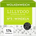 LILLYDOO hautfreundliche Baby Windeln - Größe 3 (6+ kg), Monatsbox (174 Stück), Sicherer Auslaufschutz, Weich, Ohne Parfüme & Lotionen für empfindliche Haut, Dermatologisch getestet