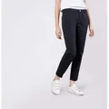 MAC Chinohose CHINO turn up mit dezentem Glanz, elegant und sportiv zugleich blau 34