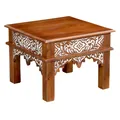Orientalischer Couchtisch Wohnzimmertisch Sofatisch Tisch Möbel Holztisch 60cm
