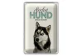 Roomando Metallschild Blechschild 20x30cm Seelen Hund mein Husky
